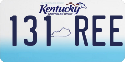 KY license plate 131REE