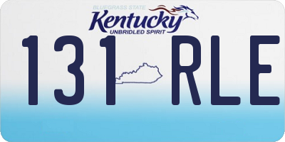 KY license plate 131RLE