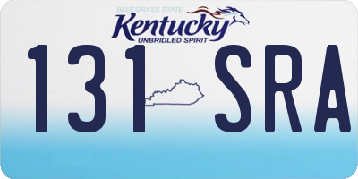 KY license plate 131SRA