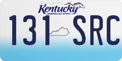 KY license plate 131SRC