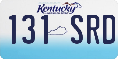 KY license plate 131SRD