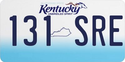 KY license plate 131SRE