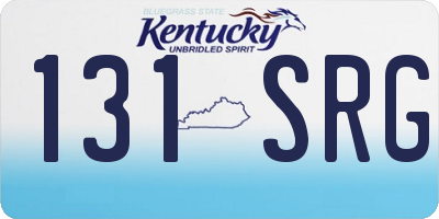 KY license plate 131SRG