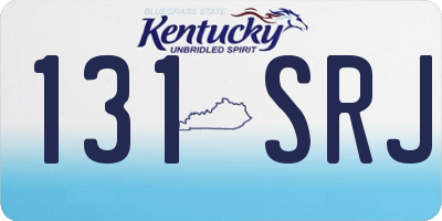 KY license plate 131SRJ
