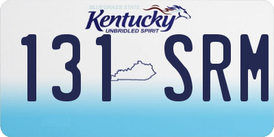 KY license plate 131SRM