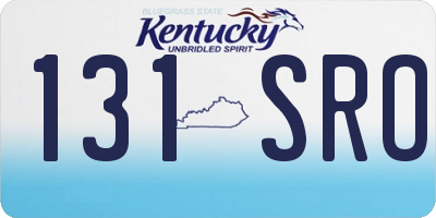 KY license plate 131SRO