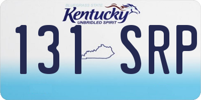 KY license plate 131SRP