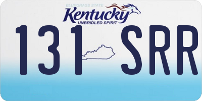 KY license plate 131SRR
