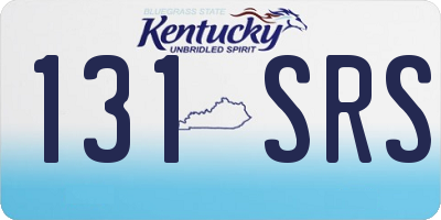 KY license plate 131SRS