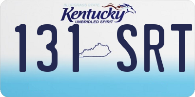 KY license plate 131SRT