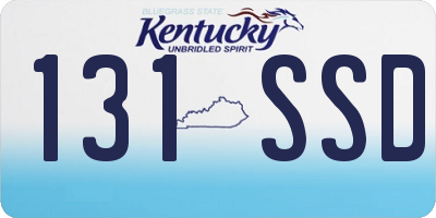 KY license plate 131SSD