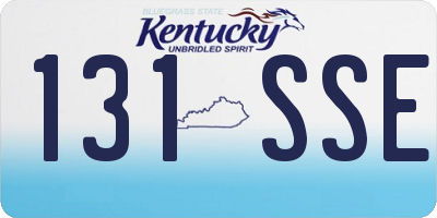 KY license plate 131SSE