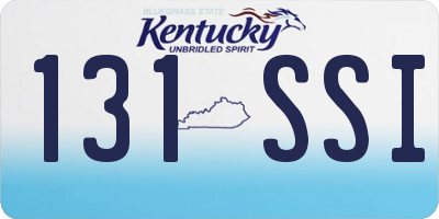 KY license plate 131SSI