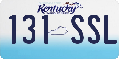 KY license plate 131SSL
