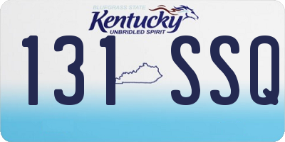 KY license plate 131SSQ