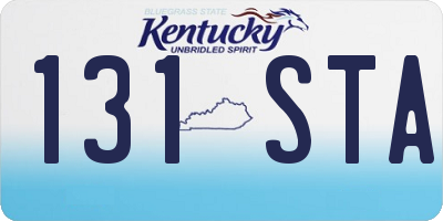 KY license plate 131STA