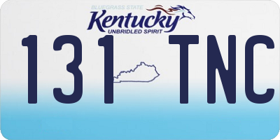 KY license plate 131TNC