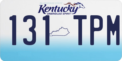 KY license plate 131TPM