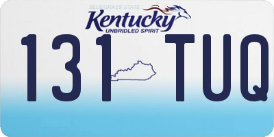 KY license plate 131TUQ