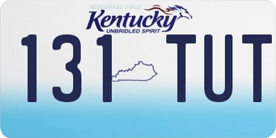 KY license plate 131TUT