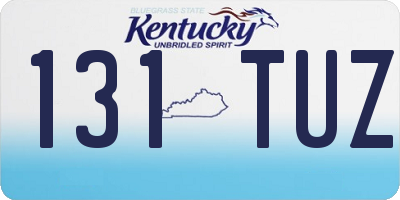 KY license plate 131TUZ