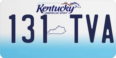 KY license plate 131TVA