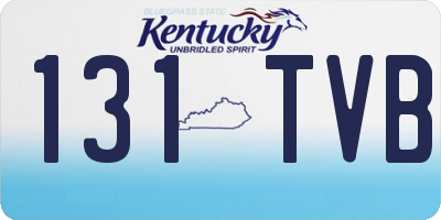 KY license plate 131TVB