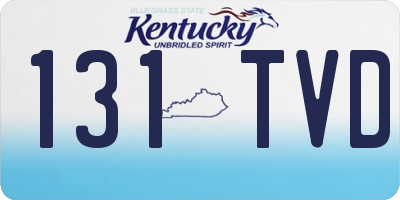 KY license plate 131TVD