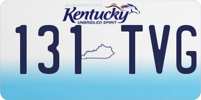 KY license plate 131TVG