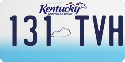 KY license plate 131TVH