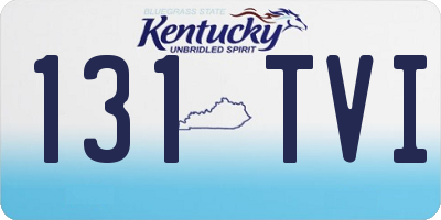 KY license plate 131TVI