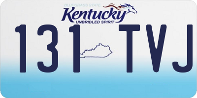 KY license plate 131TVJ