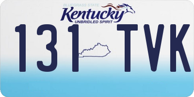 KY license plate 131TVK