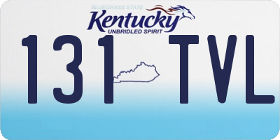 KY license plate 131TVL