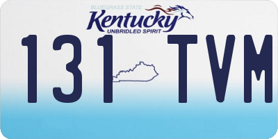 KY license plate 131TVM