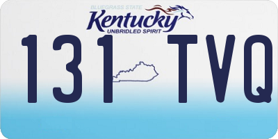 KY license plate 131TVQ