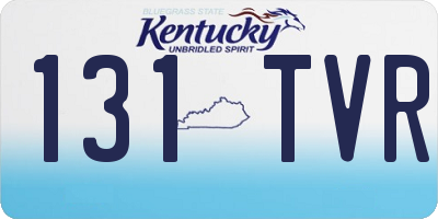 KY license plate 131TVR