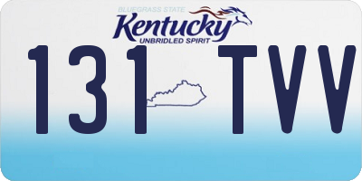 KY license plate 131TVV
