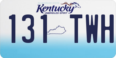 KY license plate 131TWH