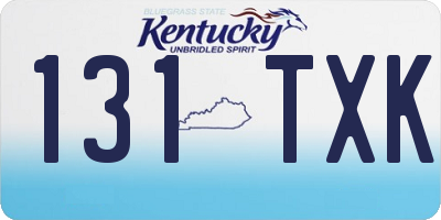 KY license plate 131TXK