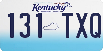 KY license plate 131TXQ