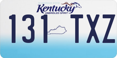 KY license plate 131TXZ