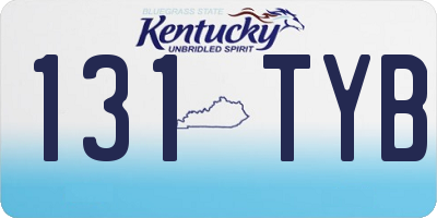 KY license plate 131TYB