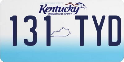 KY license plate 131TYD