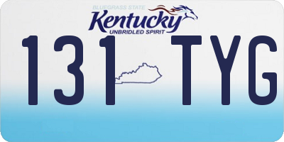 KY license plate 131TYG