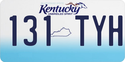 KY license plate 131TYH