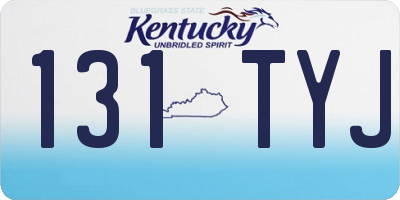 KY license plate 131TYJ