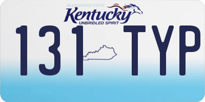 KY license plate 131TYP