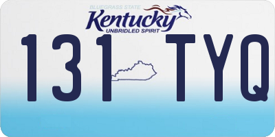 KY license plate 131TYQ