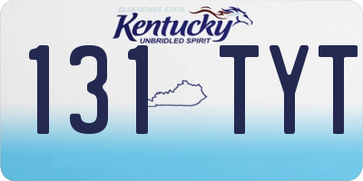 KY license plate 131TYT